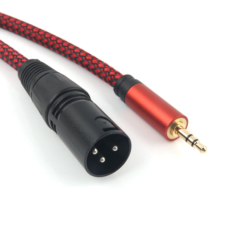 SiYear Unbalanced 3.5mm(1/8inch) mini jack TRS male plug to XLR Male smartphone to stereo Mixer board, Computer mic line，Microphone Cable （10Feet) 3.5TRS M-XLRF3M)