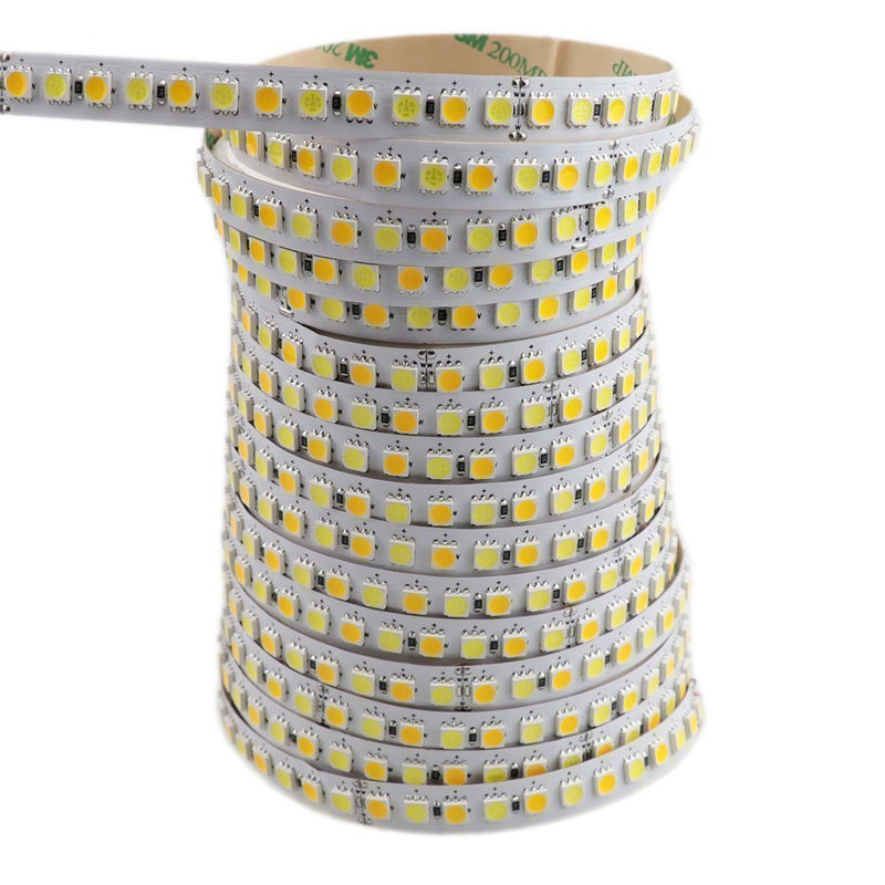 [AUSTRALIA] - LEDENET 16.4ft LED Flexible Light Strip,600 Units SMD 5050 LEDs,24V Non-Waterproof LED Ribbon Warm White and Daylight White Adjustable 2800K-7000K 