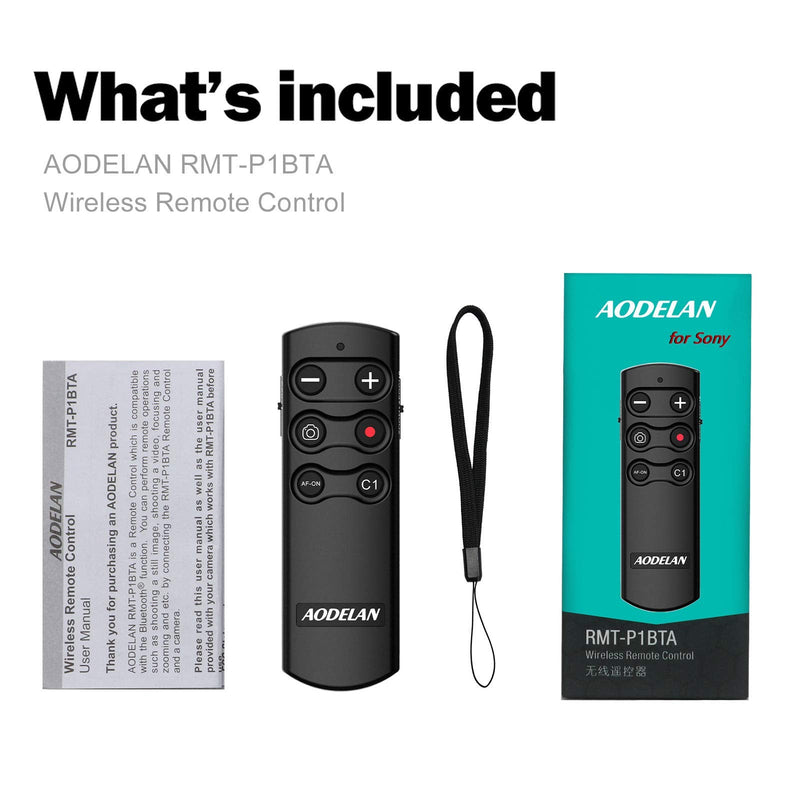 [AUSTRALIA] - AODELAN Camera Remote Wireless Shutter Release Take Photos and Videos for Sony A7 III, A7R III, A7R IV, A7C, A6100, A6400, RX100 VII, RX0 II, A9, A9 II 