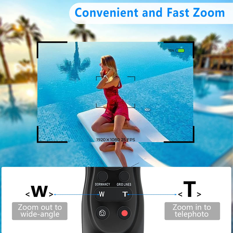 AODELAN Shutter Release Timer Zoom Controller Wired Camera Remote Control for Sony A7,A7 III,A7R,A7R II,A7R III,A7R IV,A7s,A99 II,A5000,A5100,A6000,A6100,A6300,A6400,A6500A6600,ZV-1,RX100 VII