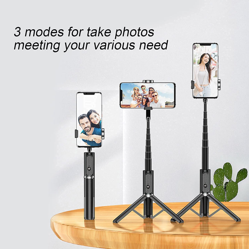 Ailun Selfie Stick Tripod,Extendable Aluminum,3 in 1,Bluetooth Wireless Remote and 360 Rotation Stand for iPhone 14/13/12/11/11 Pro/XS Max/XS/XR/X/8/7,and More Smartphones