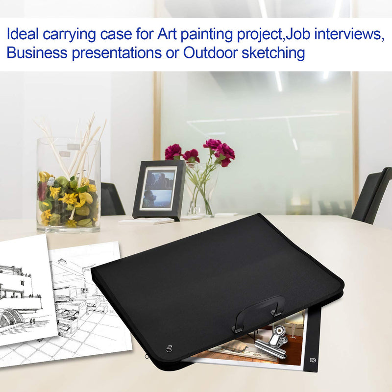 Protective Case for A3 Diamond Painting Light Pad Light Box, 20Inch by 16Inch Carrying Bag Travel Storage Case A3 Light Tablet Cover with One Clip A3 Size Light Box Case