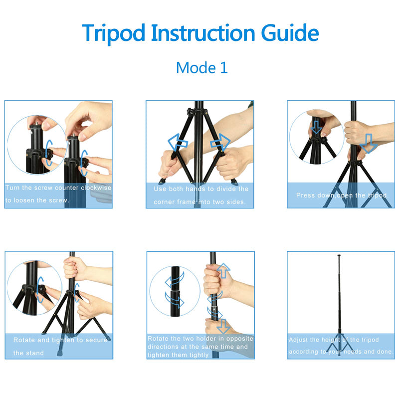 Lightweight Tripod 52 Inch, Adjustable Photographic Stand Sturdy Tripod for Reflectors, Softboxes, Lights, Umbrellase, Compatible with iPhone/Android/Camera,