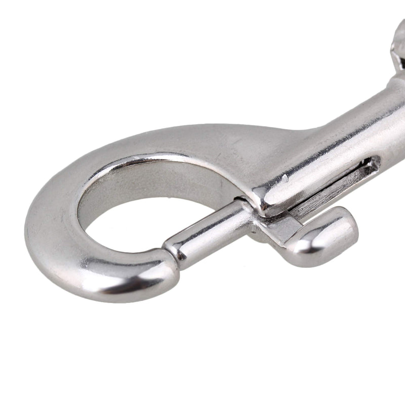 CNBTR Round Eye Swivel Bolt Snap Hooks Key Chain Clip Stainless Steel 80mm Length Pack of 10