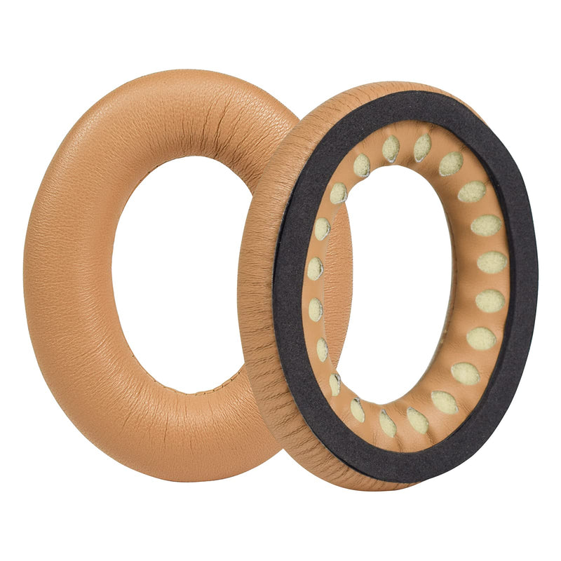 [AUSTRALIA] - MOLGRIA Lambskin Ear Pads Cushion, Replacement Sheepskin Earpads for Bose Quiet Comfort QC 35 II QC35 QC35ii QC15 QC25 QC2 AE2 SoundLink SoundTrue Headphones(Tan Tan 