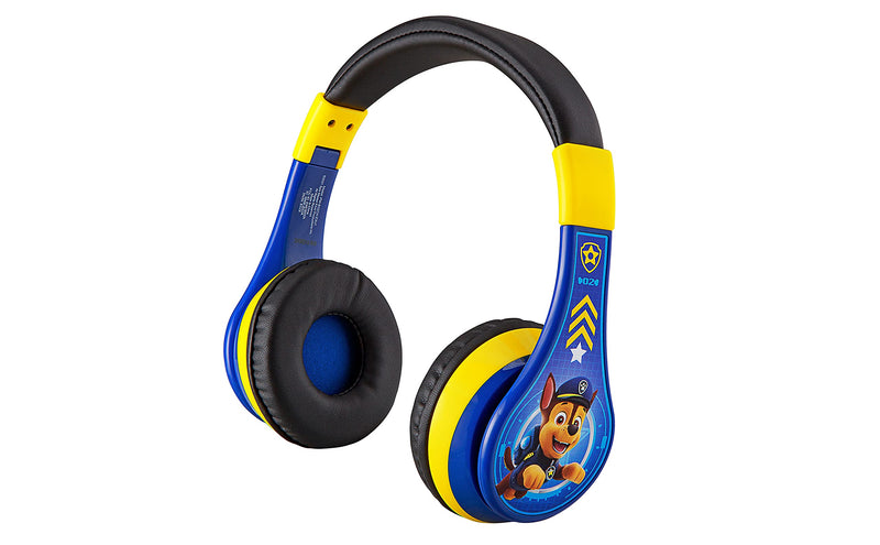 eKids Paw Patrol Kids Bluetooth Headphones, Wireless Headphones with Microphone Includes Aux Cord, Volume Reduced Kids Foldable Headphones for School, Home, or Travel