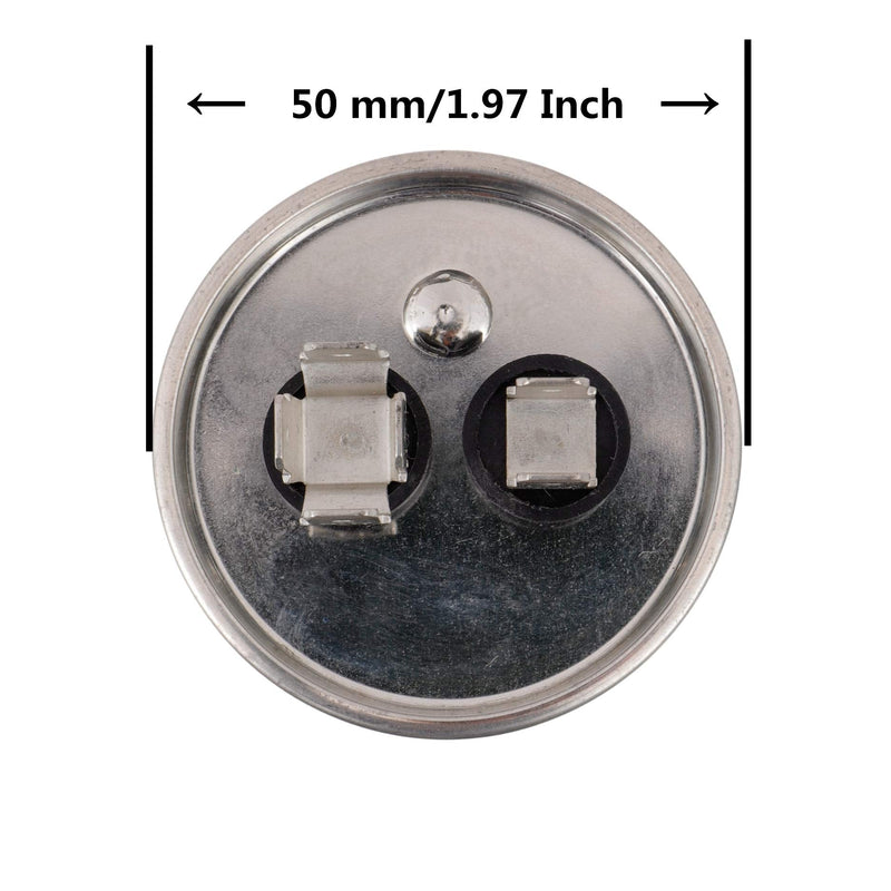 BOJACK 30 uf MFD 370V 450V AC Motor and Fan Starting Round Capacitor 50/60 Hz CBB65 10000 AFC