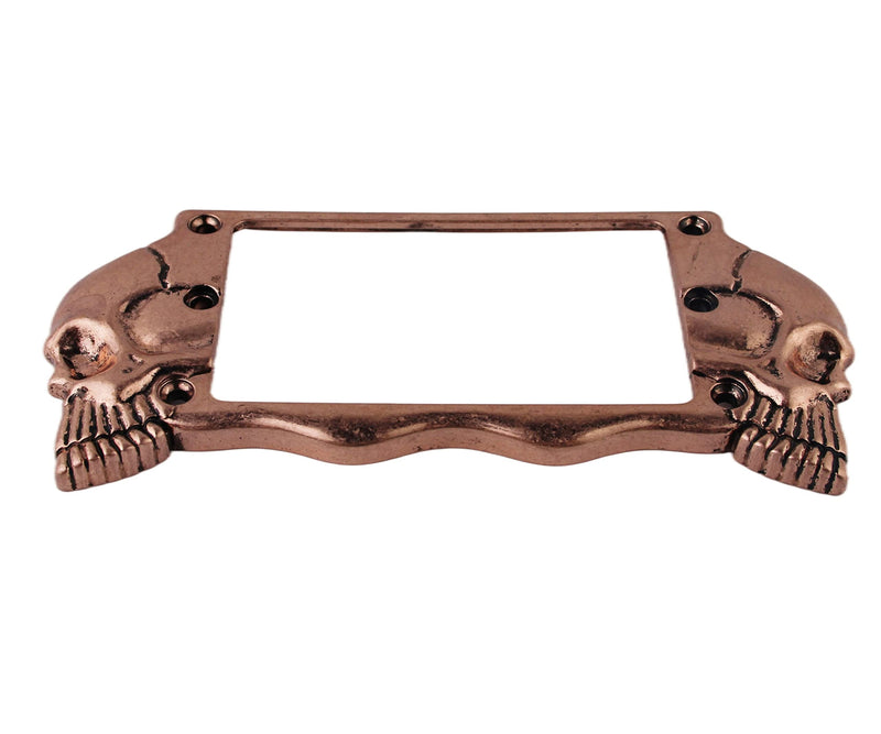 Guyker Flat Metal Humbucker Pickup Mounting Ring Set - Bridge Neck Pickups Cover Frame Replacement Part for Electric Guitar or Precision Bass(2PCS, Antique Bronze)