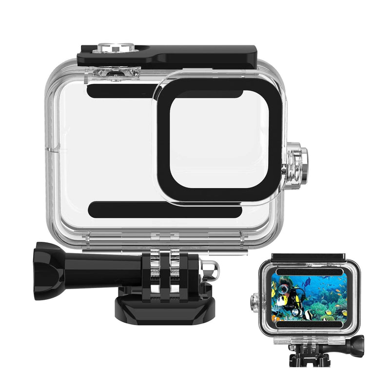 60M/ 196FT Waterproof Case for Gopro Hero 8 Housing, HONGDAK Underwater Hero 8 Protective Housing Case Shell Bracket Gopro Hero8 Accessories, Diving Case for Go Pro Action Camera for Gopro8