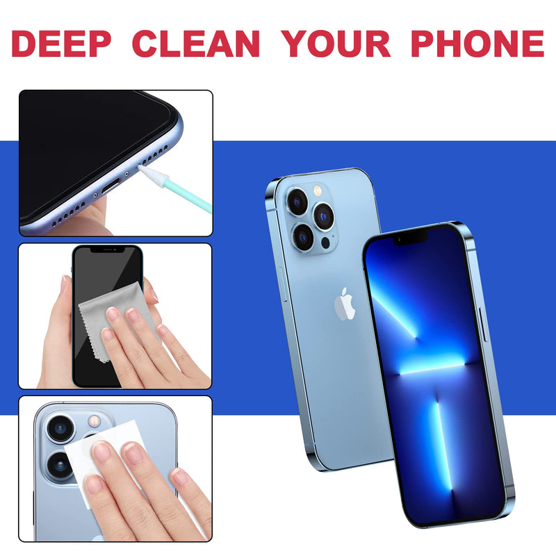 Phone Cleaning Kit, Airpods pro Cleaning Kit, iPhone Speaker Cleaner, Eyeglass Cleaner, Electronic Devices Cleaning kit, Compatible with Airpod Airpods pro Earbuds Earphones Camera