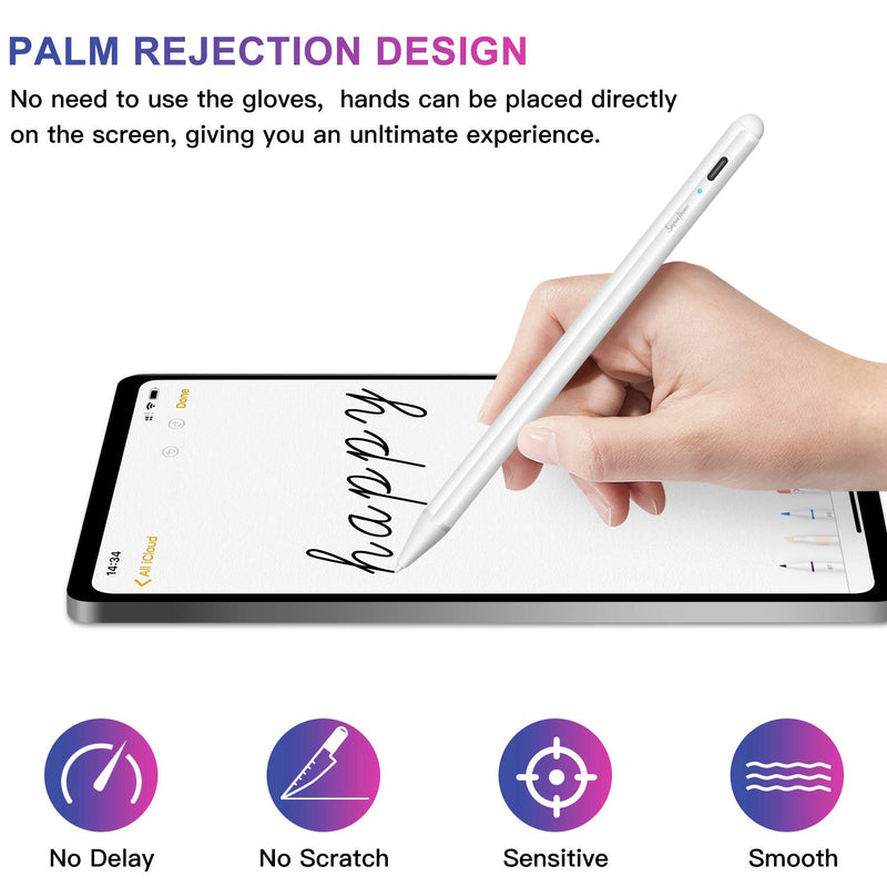 Stylus Pen for iPad with Palm Rejection, StylusHome Active Stylus for Touch Screens Compatible with (2018-2020) Apple iPad Pro 11&12.9 Inch iPad 6th/7th Gen iPad Mini 5th Gen iPad Air 3rd Gen