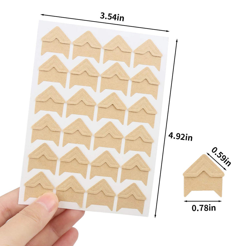 DERAYEE 12 Sheets Photo Corner Stickers, Self Adhesive Photo Mounting Corners for Scrapbooking Photo Album Diary DIY Craft Paper