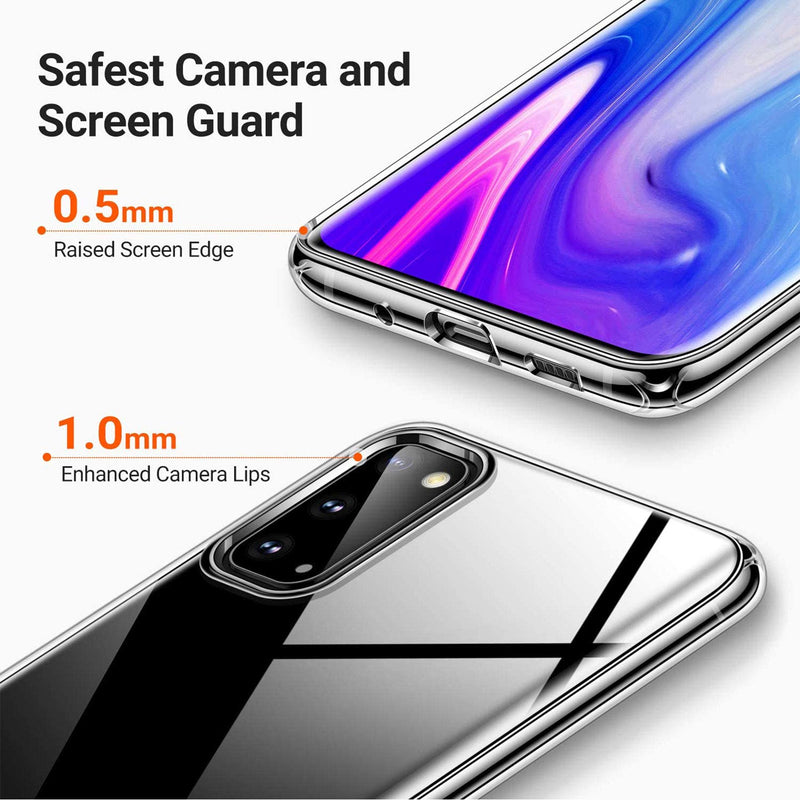 HHUAN Phone Case with 2 Pack Screen Protector Tempered Glass, for Ulefone Note 11P (6.55 inch) Clear Soft Silicone TPU Bumper Shell, Shock Absorption Anti-Yellowing Protective Cover - Clear