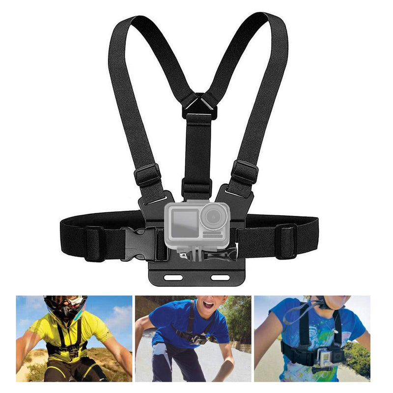 YYOYY Adjustable Chest Strap Mount, for Action Camera, Sports Camera Chest Belt Strap Harness Mount, for Cycling, Snow Skiing, for DJI OSMO Action, for Gopro 9 Camera