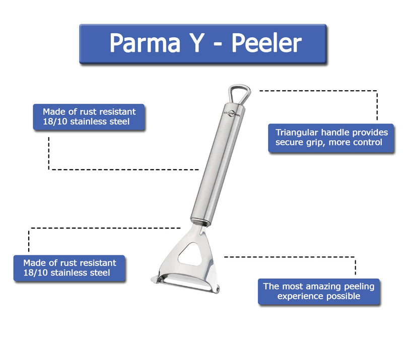 Küchenprofi Parma Stainless Steel Y-Peeler, 7.5 Inch