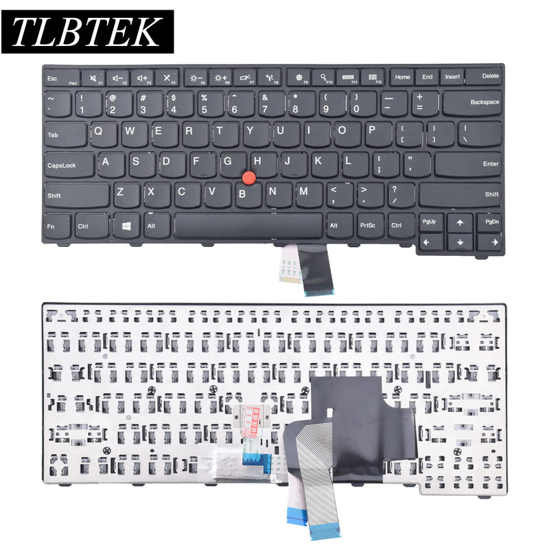 TLBTEK Non-Backlight Keyboard Replacement Compatible with Lenovo IBM Thinkpad T431S E431 T440 T440P T440S E440 T450 T450S T460 L440 L450 L460 L470 T431 T440E Series Laptop