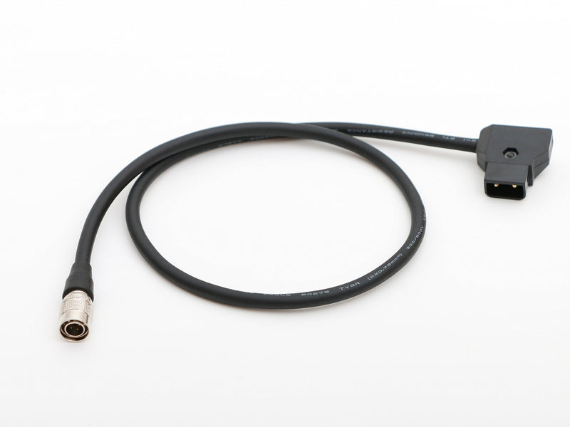 Male D-tap to 4pin Hirose Male Power Cable 1.6ft 50cm for ZAXCOM Sound Devices