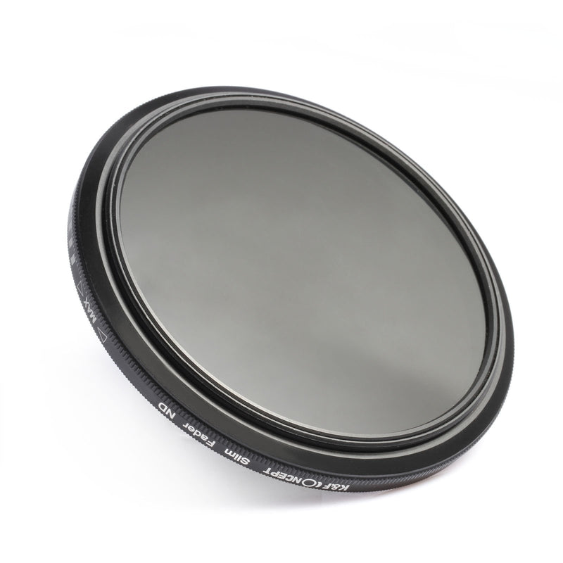 55mm Filter, K&F Concept 55mm Slim HD Milti-Coated Variable Polarizing Fader ND Neutral Density Adjustable ND2 to ND400 Lens Filter for Digital Cameras + Cleaning Cloth