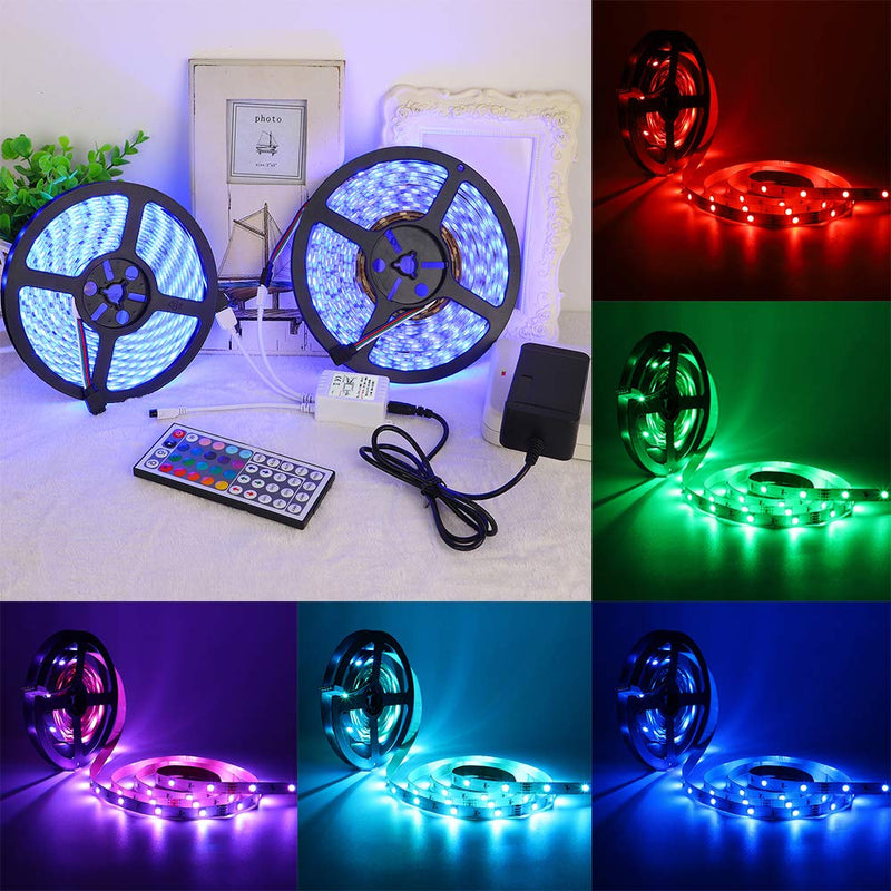 [AUSTRALIA] - BZONE RGB LED Controller 2-Port 4Pin Dual Output with 44 Keys IR Remote Control DC12V-24V for 5050 3528 RGB LED Strip Lights 