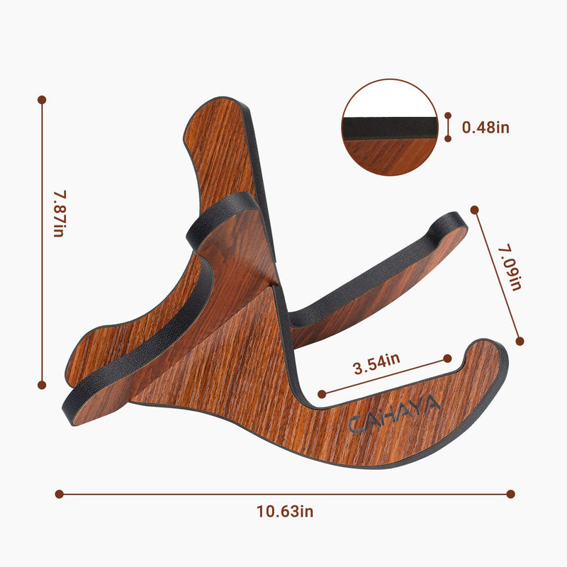 CAHAYA Ukulele Violin Wooden Stand Universal X-Frame Style Wood Stand for Ukulele Violin Mandolin Banjo