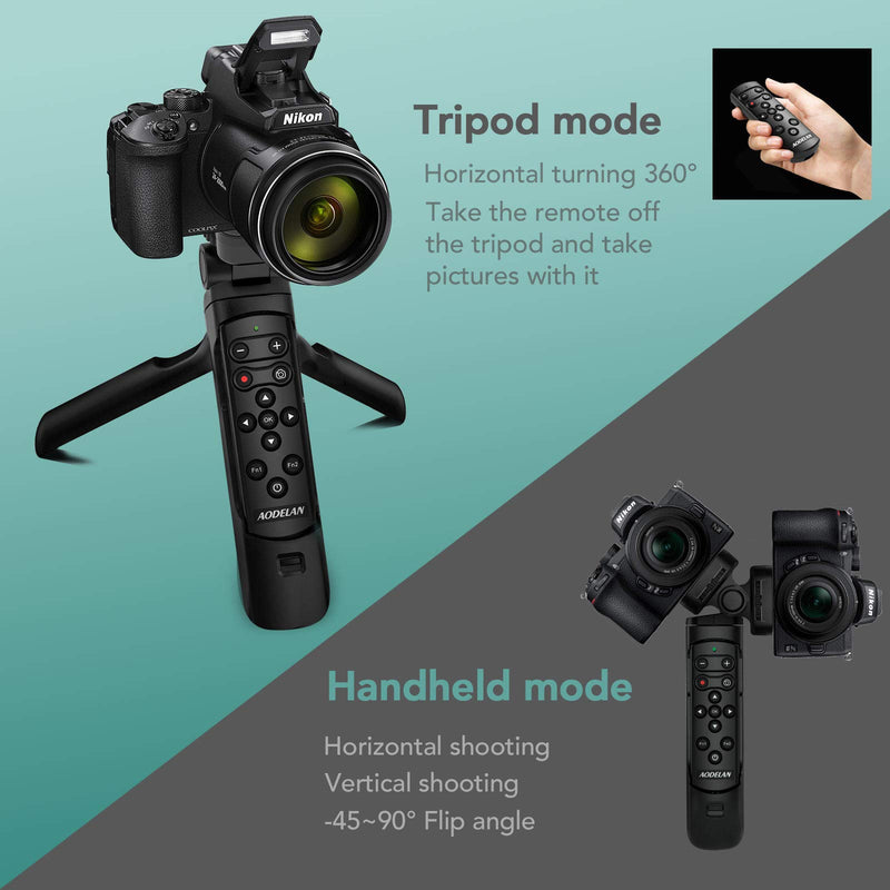 Wireless Shooting Grip and Tripod Camera Remote Contral Shutter Release for Nikon COOLPIX B600, A1000, P1000, Z50, P950