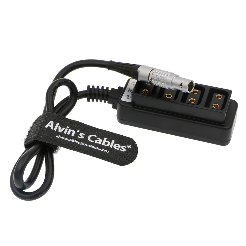 Alvin's Cables 2 Pin Male to 4 D Tap Female Splitter Cable for ARRI RED DSMC2 Jetpack RTmotion Sidekick