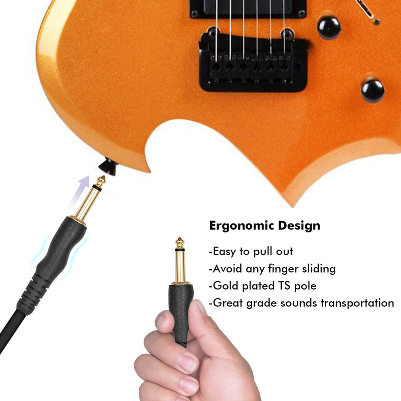 [AUSTRALIA] - EBXYA Guitar to USB PC Cable 10 Feet - 1/4" TS to Computer Cable for Music Editing or Recording 