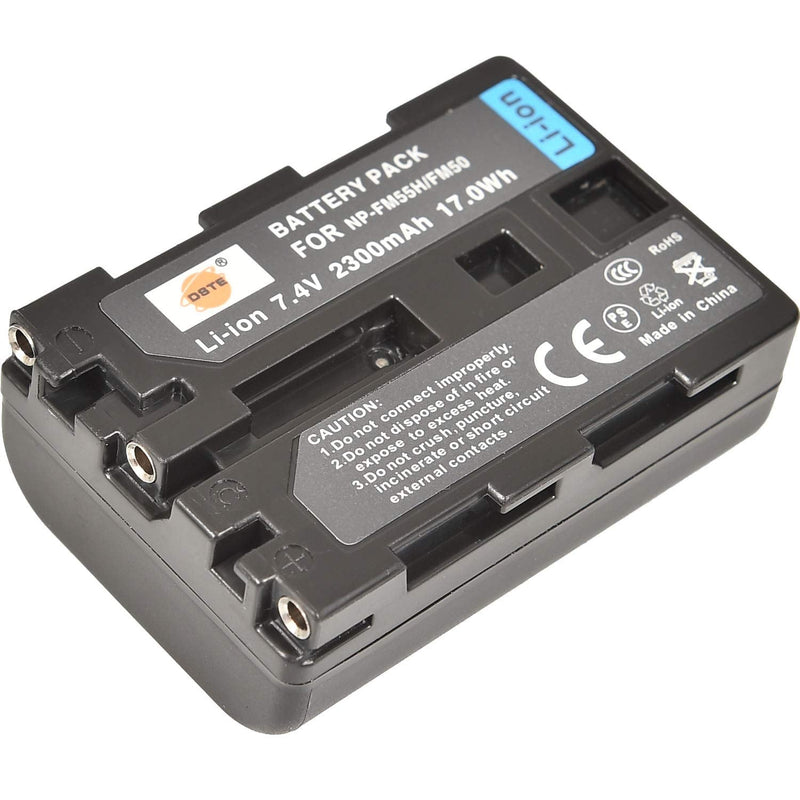 [AUSTRALIA] - DSTE Replacement for 2X NP-FM50 + Dual LCD Battery Charger Compatible Sony CCD-FRV DCR-PC DCR-TRV GV HVL Series Camera with Type-C and Micro-USB Port as NP-FM30 NP-FM51 QM50 QM51 FM55H 