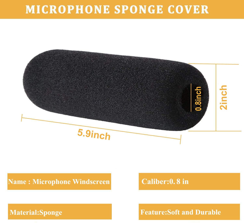 [AUSTRALIA] - Camera Microphone Windscreen Foam: microphone covers foam Mic Cover for Shotgun and Video Camera Microphones… 