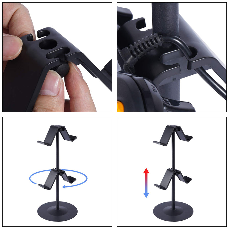 Controller Holder, fes Game Controller Stand Holder Storage Organizer Gamepad with Multiple Adjustable Height and Direction Brackets Compatible for Xbox ONE 360 Switch PS4 STEAM PC Nintendo Stander Ⅰ Size 1