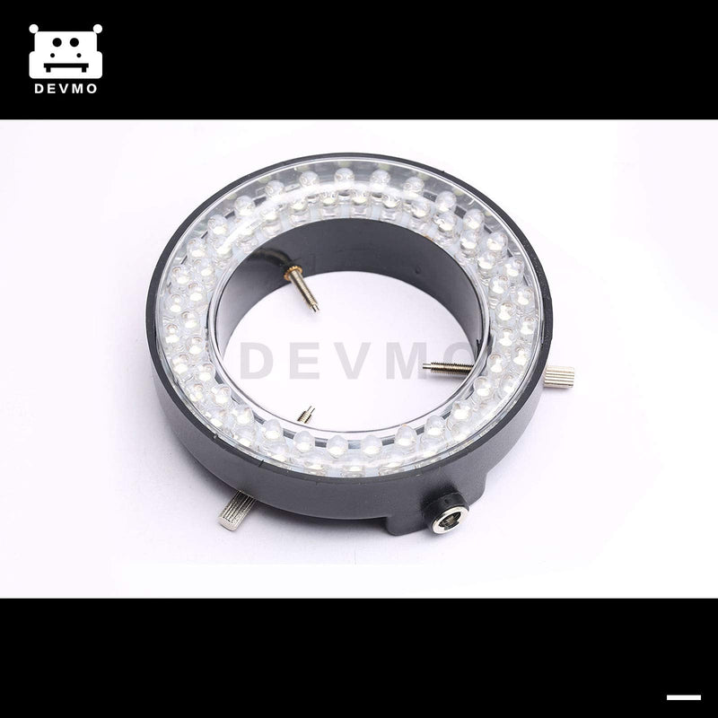 DEVMO 60-LED Adjustable Ring Light Illuminator Lamp for Stereo Zoom Microscope 1 pcs