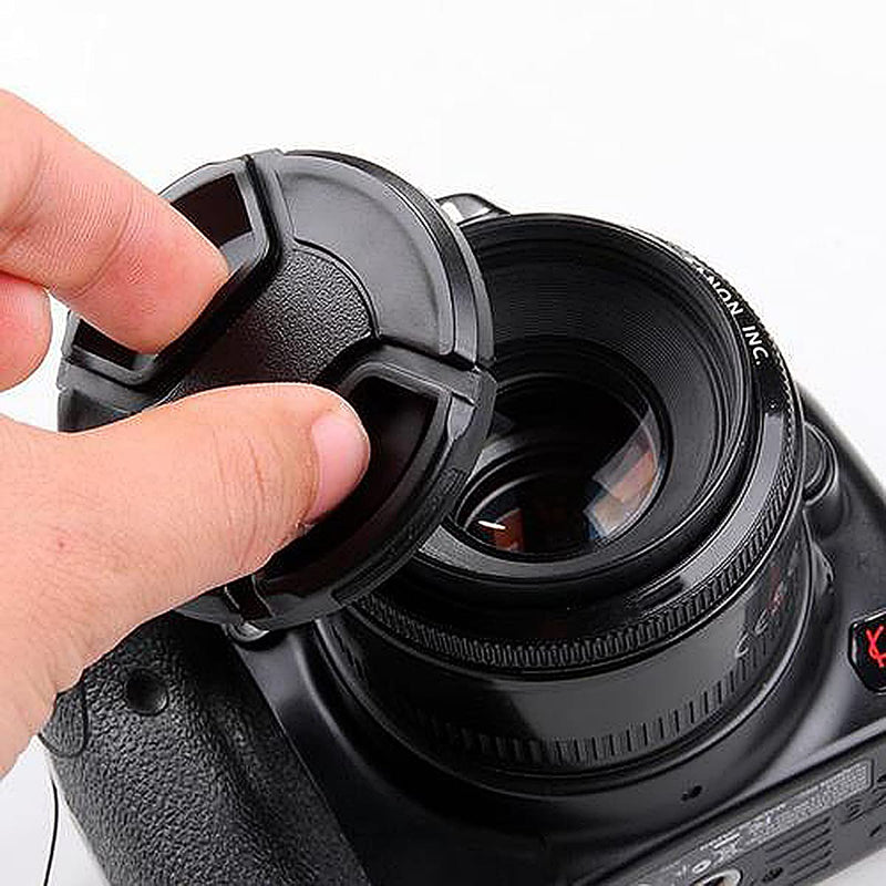 LRONG 2PCS 62mm Lens Cap with Lens Keeper for Nikon, Canon, Sony and Other DSLR Cameras with Cord