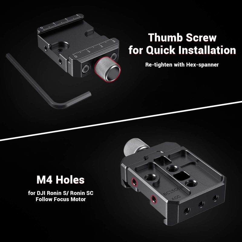 SMALLRIG DSLR and Mirrorless Quick Release Clamp and Plate for Arca-Type Standard Compatible with DJI Ronin S/SC ZHIYUN Crane Series Weebill S Gimbal - DBC2506
