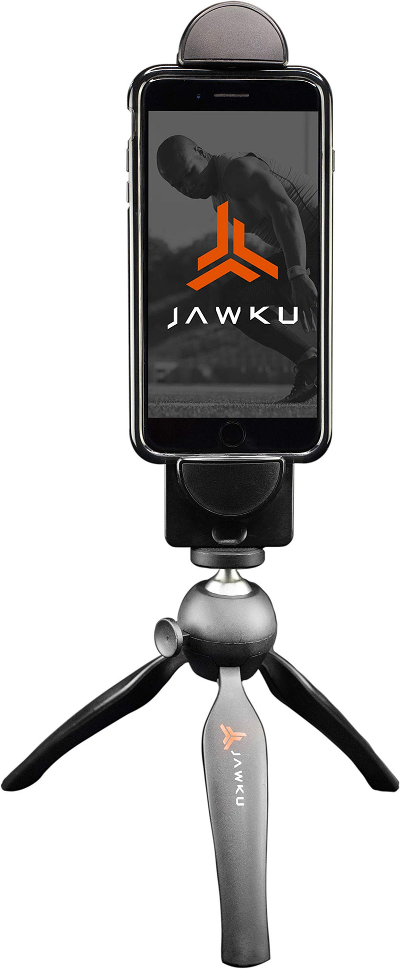 JAWKU Pro Compact Tripod Stand and Mount for Tablets and Smartphones, Compatible with iPad, iPhone, Android, Samsung Galaxy, and Most Other Brands of Cell Phones and Tablets