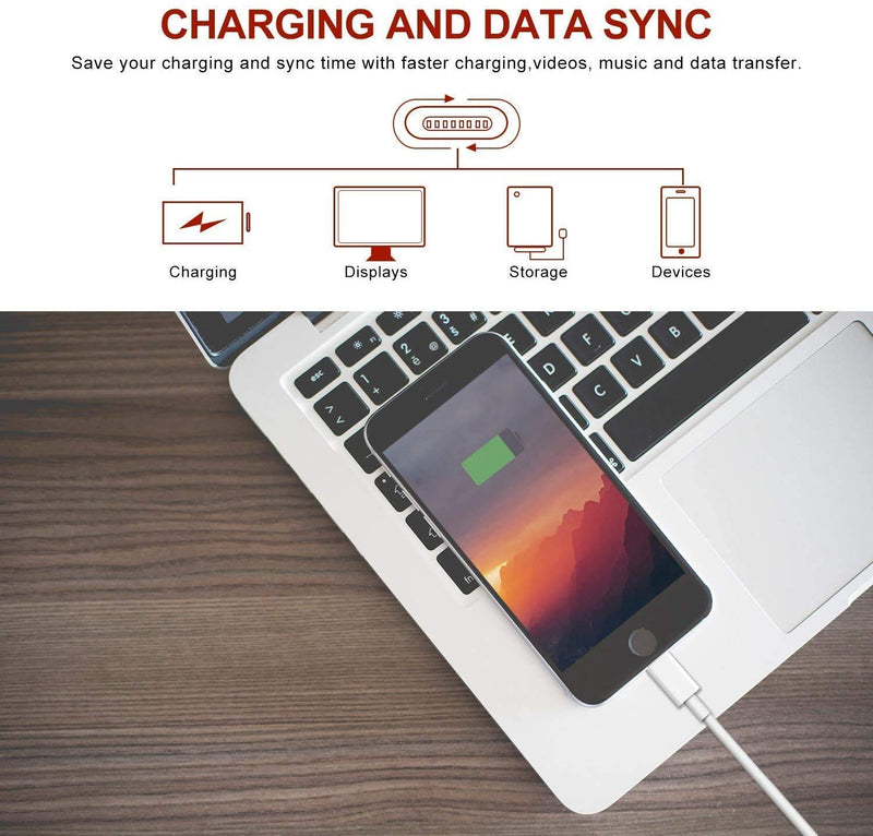 2Pack Apple Original Charger [Apple MFi Certified] Lightning to USB Cable Compatible iPhone Xs Max/Xr/Xs/X/8/7/6s/6plus/5s,iPad Pro/Air/Mini,iPod Touch(White 1M/3.3FT) Original Certified