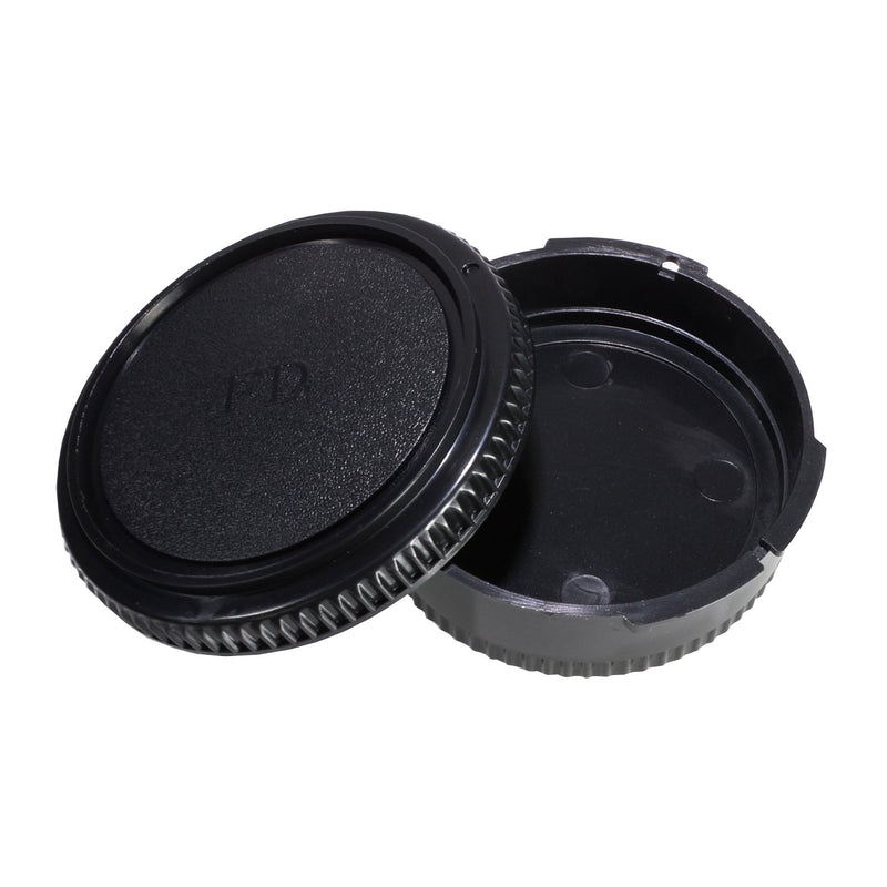 CamDesign Rear Lens Cap & Body Cap Set Compatible with Canon FD lens fit FL original FD & FD lenses w/ Canon F-1 FTb FTbn EF TLb F-1n,AE-1 AT-1 A-1 AV-1 New F-1,AE-1 Program,AL-1 T50 T70 T80 T90 T60