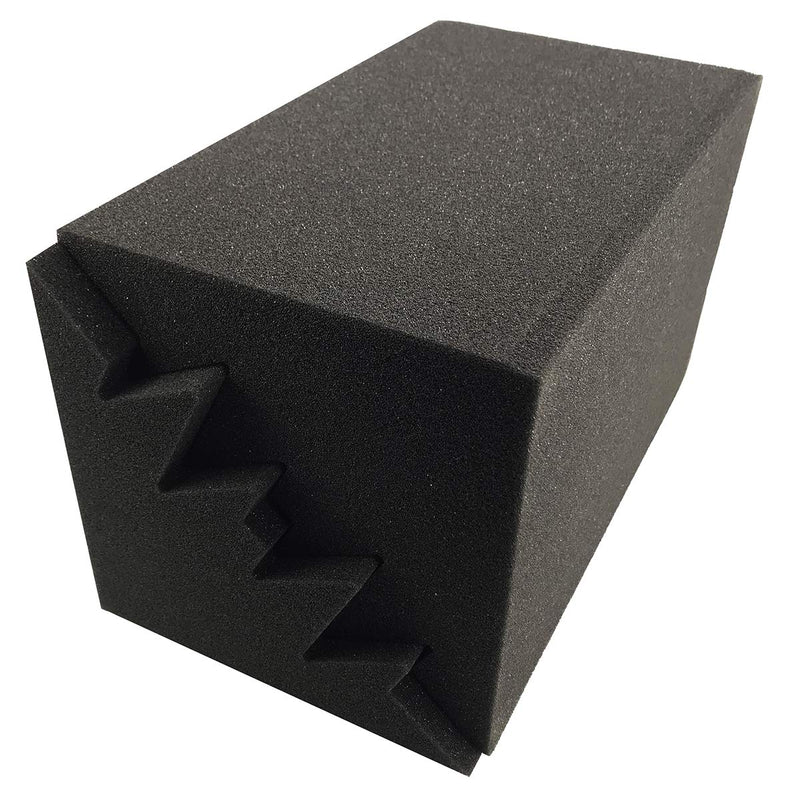 [AUSTRALIA] - JBER 4 Pack Acoustic Foam Bass Trap Studio Foam 12" X 7" X 7" Soundproof Padding Wall Panels Corner Block Finish for Studios Home and Theater 