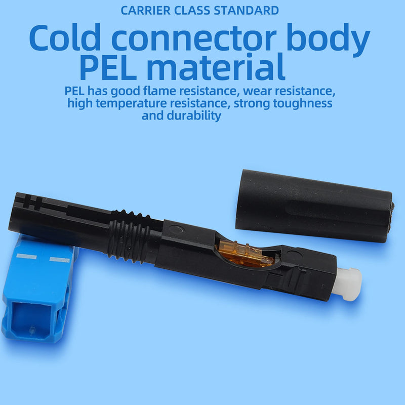 10 Pcs FTTH Embedded Type SC Fiber Optic Quick Connector