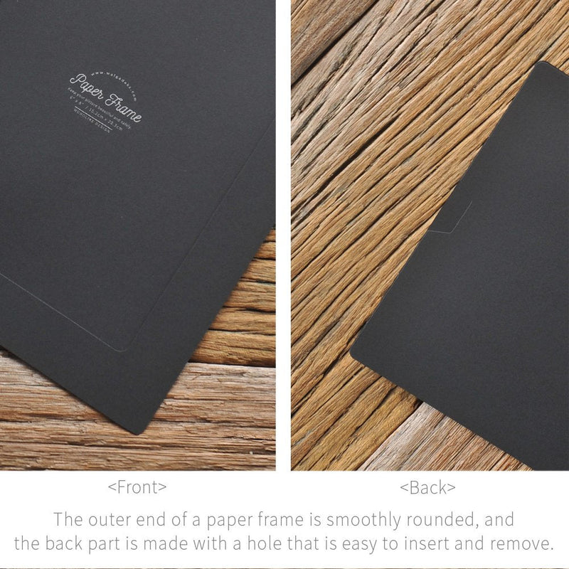 [AUSTRALIA] - Monolike Paper Photo Frames 6x8 Inch Black 15 Pack - Fits 6"x8" Pictures 6x8 Black 15p 