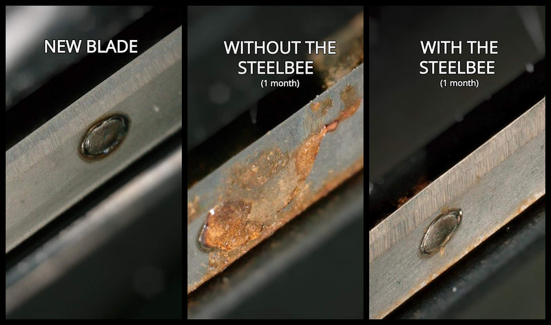 SteelBee Razor Saver | Anti-Rust Razor Cover | Blade Life-Extender | Travel Cartridge Protector | Corrosion-Preventing Attachment 1
