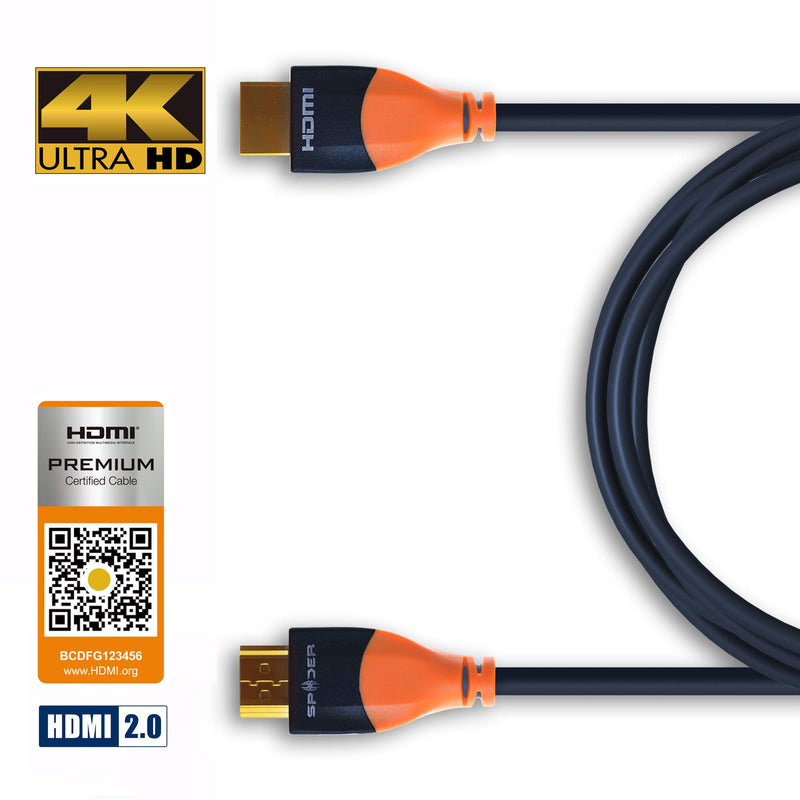 Spider 4K HDMI Cable H Series 3ft, H-HDMI-0001