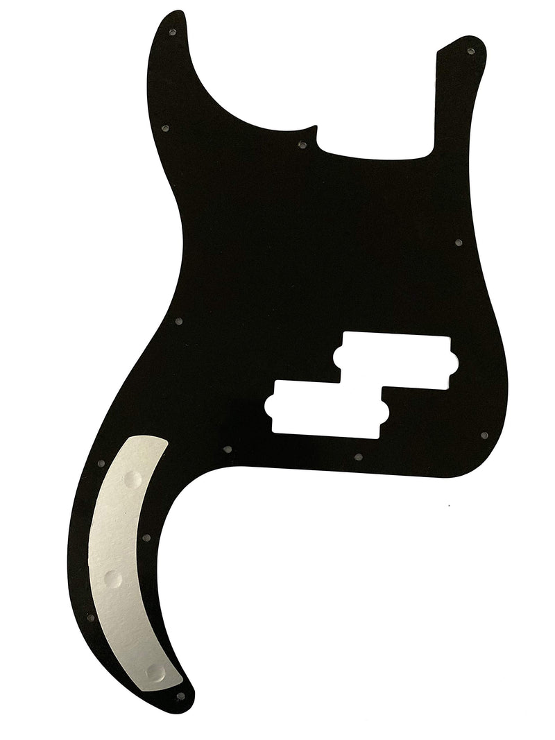 Custom For Fender US Standard Precision Bass Style Electric Guitar Pickguard (3 Ply Black) 3 Ply Black