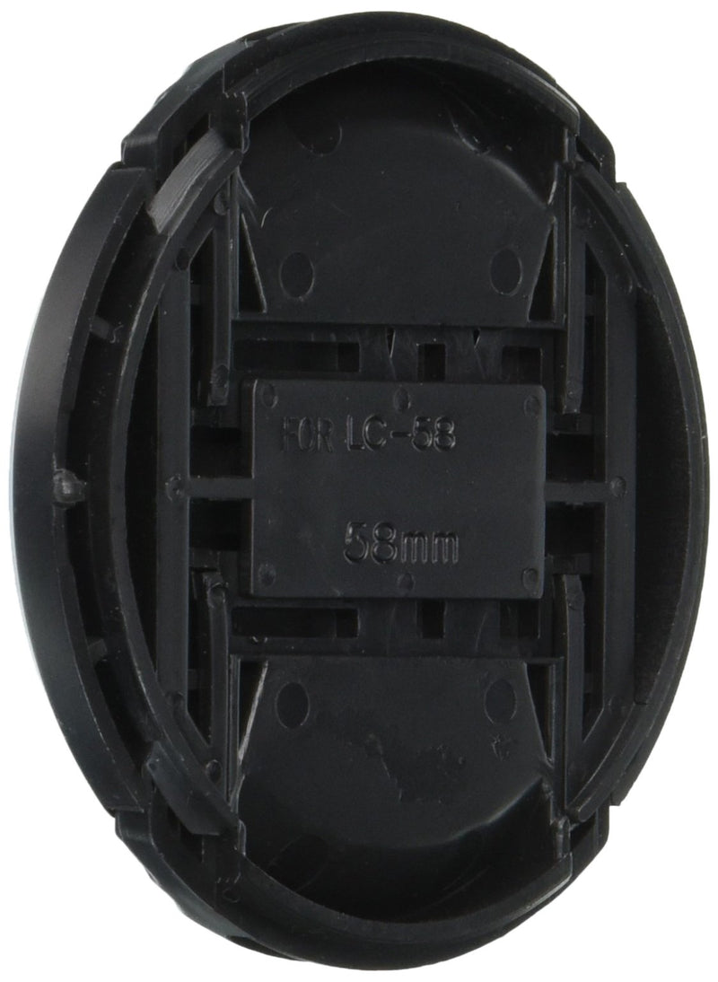 CowboyStudio 58mm Center Pinch Snap-on Lens Cap for Nikon Lens Replaces LC 58 - Includes Lens Cap Holder