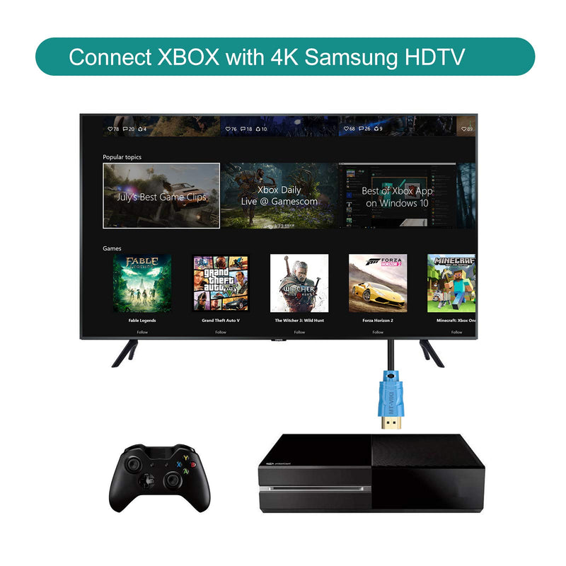 [AUSTRALIA] - 2.0 HDMI Cable Cord 4K 60Hz 18Gbps HDCP 2.2 for 3D HD UHD HDR TV Monitor PS4 Xbox 10ft 