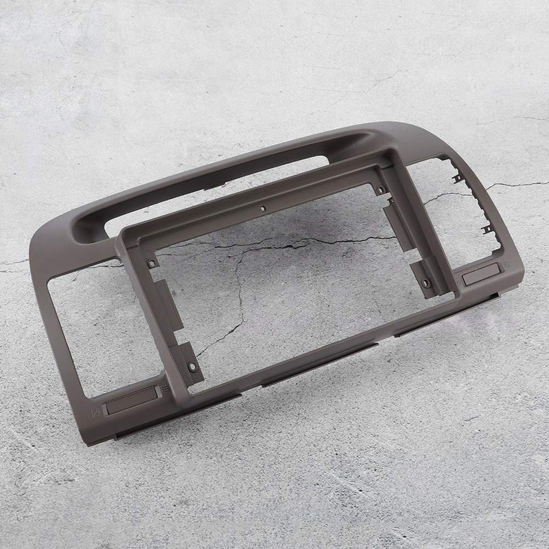 Auto Stereo Panel Bezel, Car ABS Stereo Radio Panel Fascia Plate Frame W/Power Line Fit for Camry 02-05 10in GPS