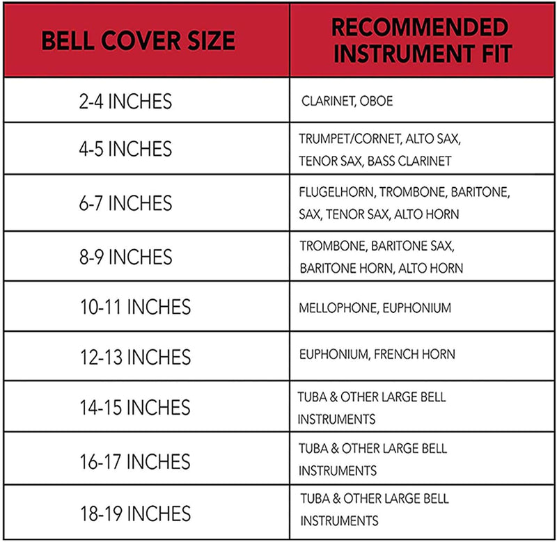 IDOXE Reusable Music Instrument Bell Cover - 3' Thickening flannelette trumpet cover for bell For Trumpet Alto saxophone Bass Clarinet Cornet Bell Cover (20inch) 20inch