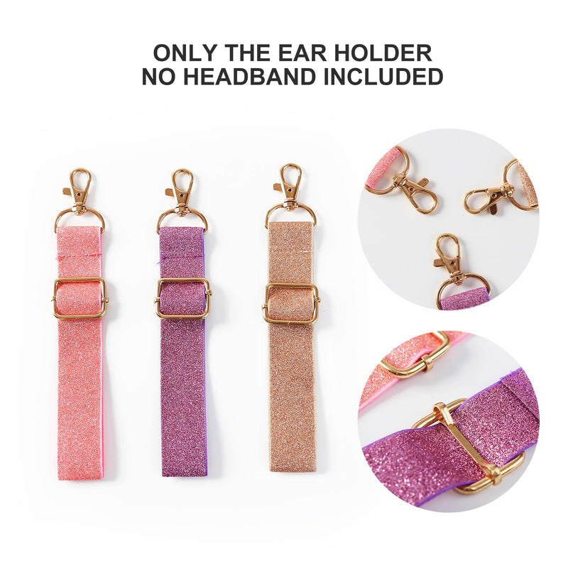 Fancheer 3Pcs Mouse Ears Headband Holder for Backpack Lanyard Strap Keychain Hanging Decor Organizer Trip Accessories Mouse Ears Holders
