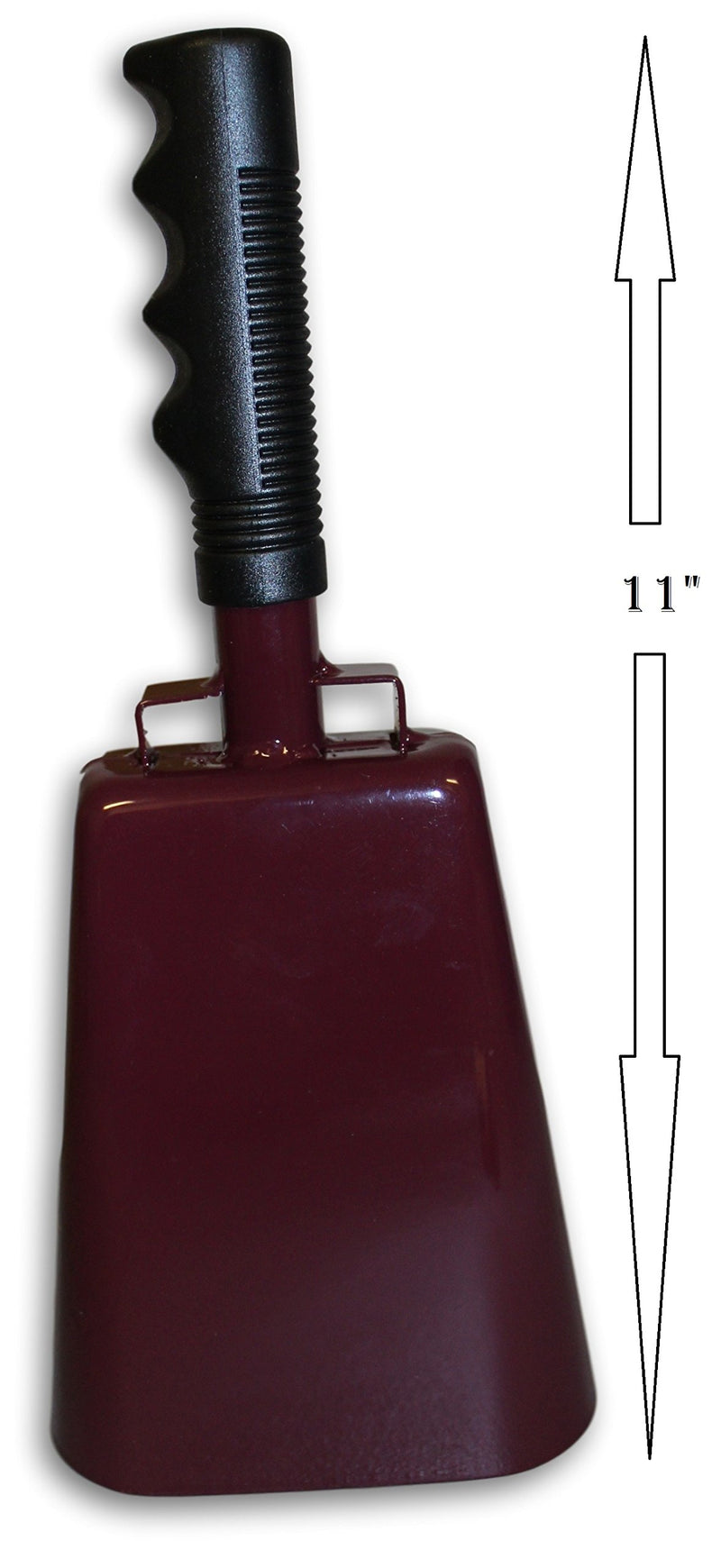 [AUSTRALIA] - Toys+ Cowbell with Handle Various Sizes and Colors Maroon 6.1" 