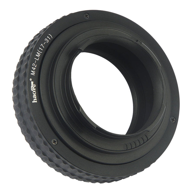 Haoge Macro Focus Lens Mount Adapter Built-in Focusing Helicoid for M42 42mm Screw Mount Lens to Leica M LM Mount Camera Such as M240, M262, M6, MP, M7, M8, M9, M9-P, M-E, M, M-P, M10, M-A 17mm-31mm