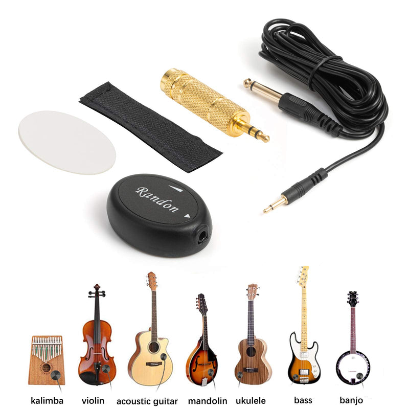 Randon Acoustic Guitar Pickup Piezo Contact Pickup for Guitar Ukulele Violin, Mandolin, Banjo, Kalimba, Harp RP-50